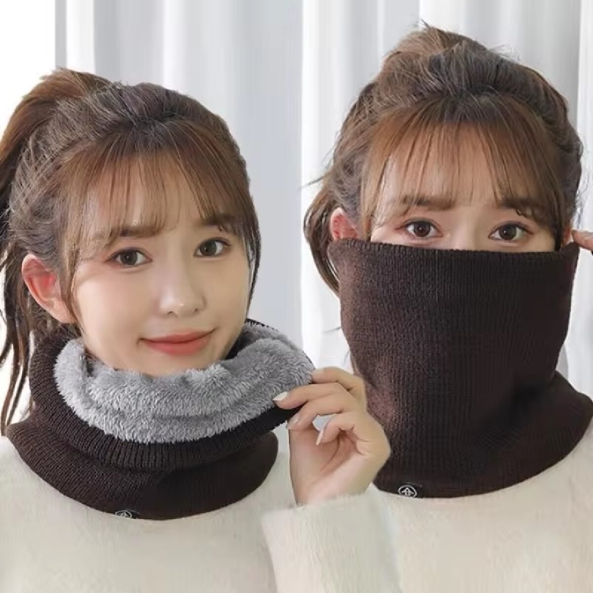 Solid Winter Plush Muffler Woo - Winter Headband Fleece 评论和价格