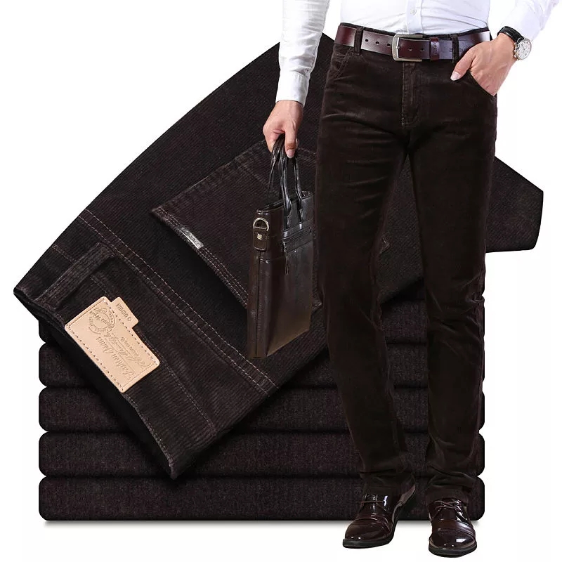 Autumn Winter Men`s Thick Warm - Corduroy Pant Warm 评论和价格