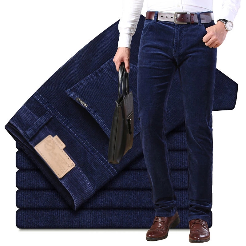 Autumn Winter Men`s Thick Warm - Corduroy Pant Warm 评论和价格