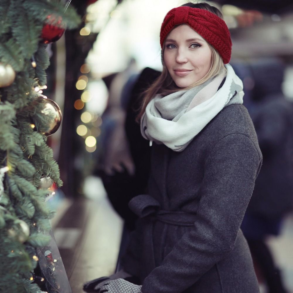 Winter Knitted Women Headbands - Winter Headband Fleece 评论和价格